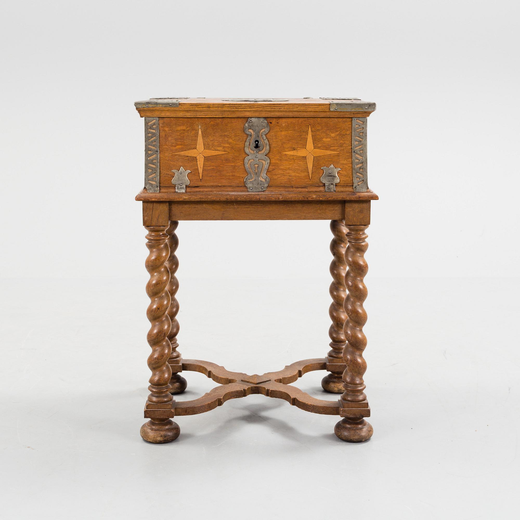 SCHATULL, barock, daterad 1756.