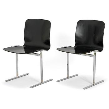 Antti Nurmesniemi, a pair of  1980/1990s.'Triennale' chairs for Piiroinen Ltd.