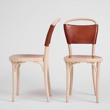 Jonas Bohlin, a set of six 'Vilda 3' chairs from Gemla, Diö, Sweden, 2018.