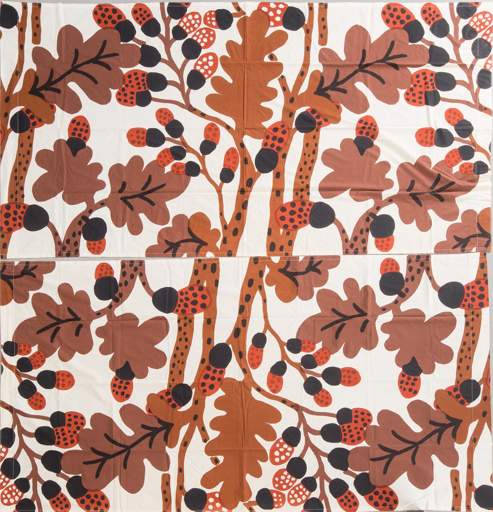 KATSUJI WAKISAKA, Marimekko "Sademetsä", gardiner 2 längder, 1900-talets senare del.