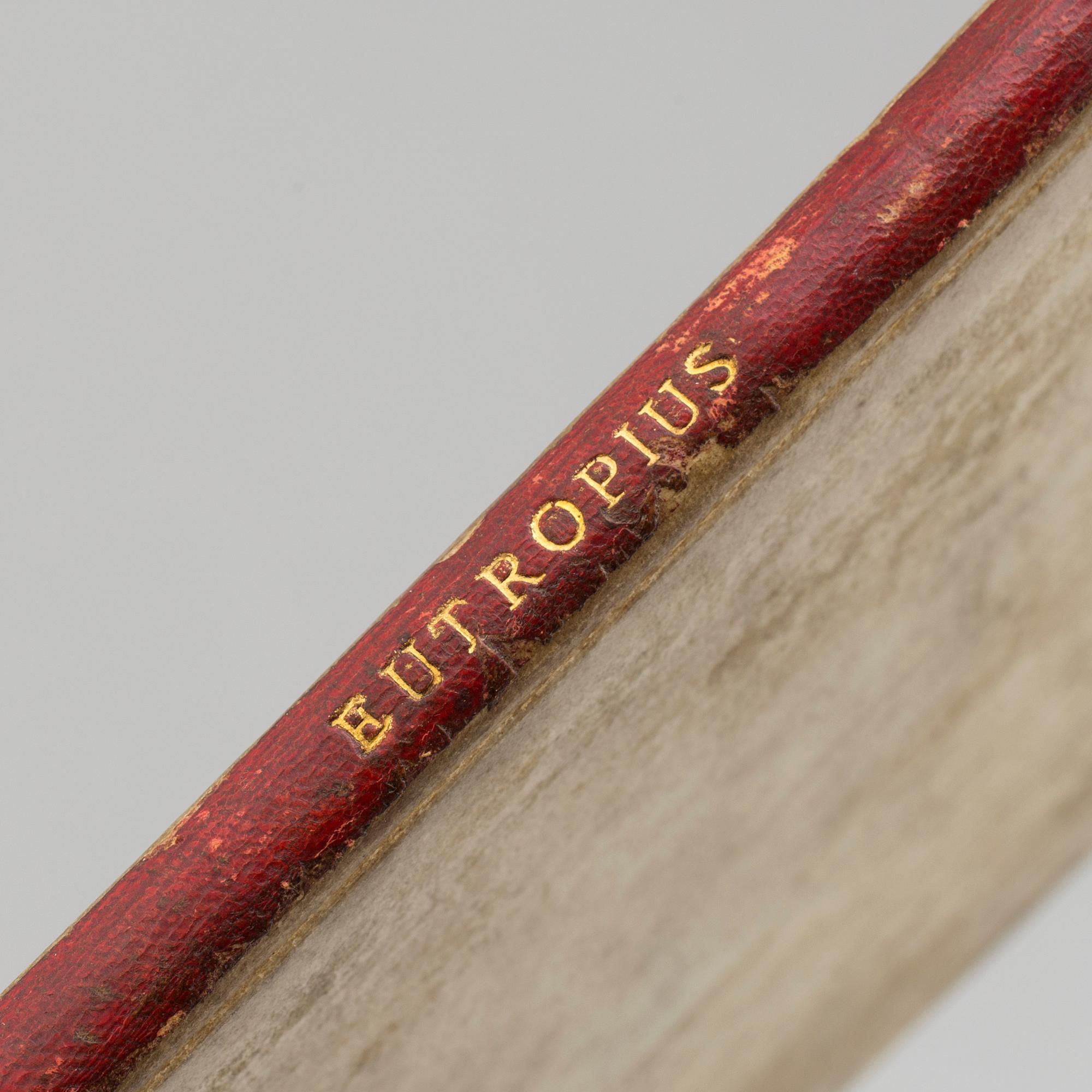 BOOK, Eutropius’ Roman History, 1512.