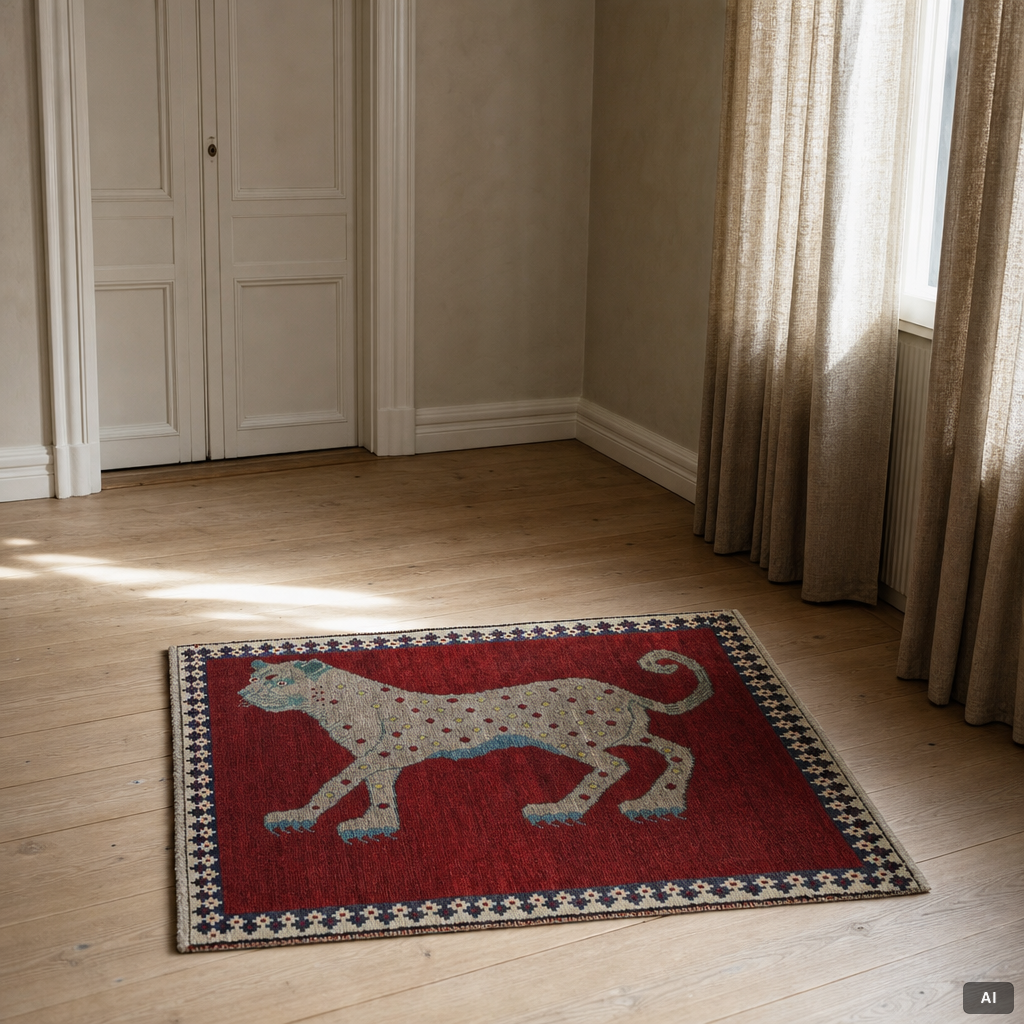 A Gashgai rug, 110 x 88 cm.