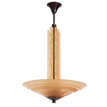 216. Edward Hald, a ceiling lamp model "HD 615", Orrefors, 1930s.