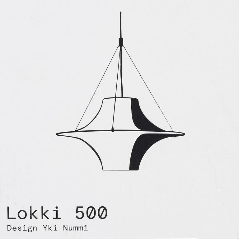 Yki Nummi, a "Lokki 500" ceiling lamp, Innolux, Finland.