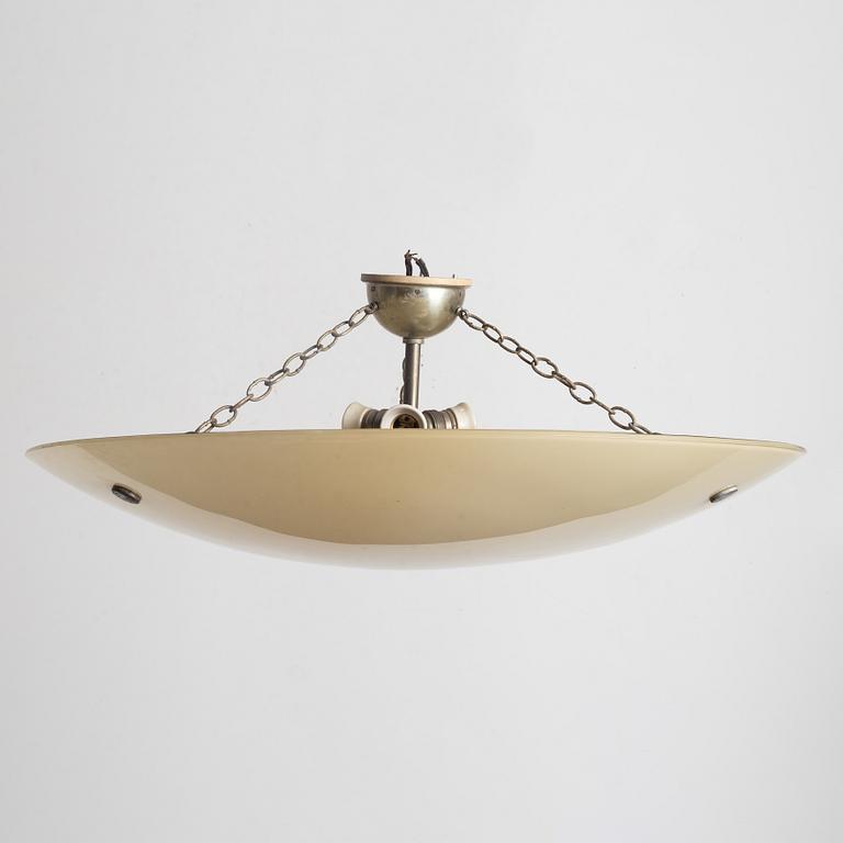 An Art Deco ceiling lamp, 1930s.