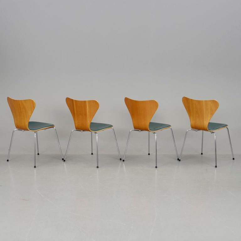 STOLAR, 4 st, "Sjuan", Arne Jacobsen, Fritz Hansen, 1996.