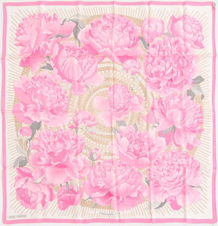 Hermès, scarf, "Pivoines".