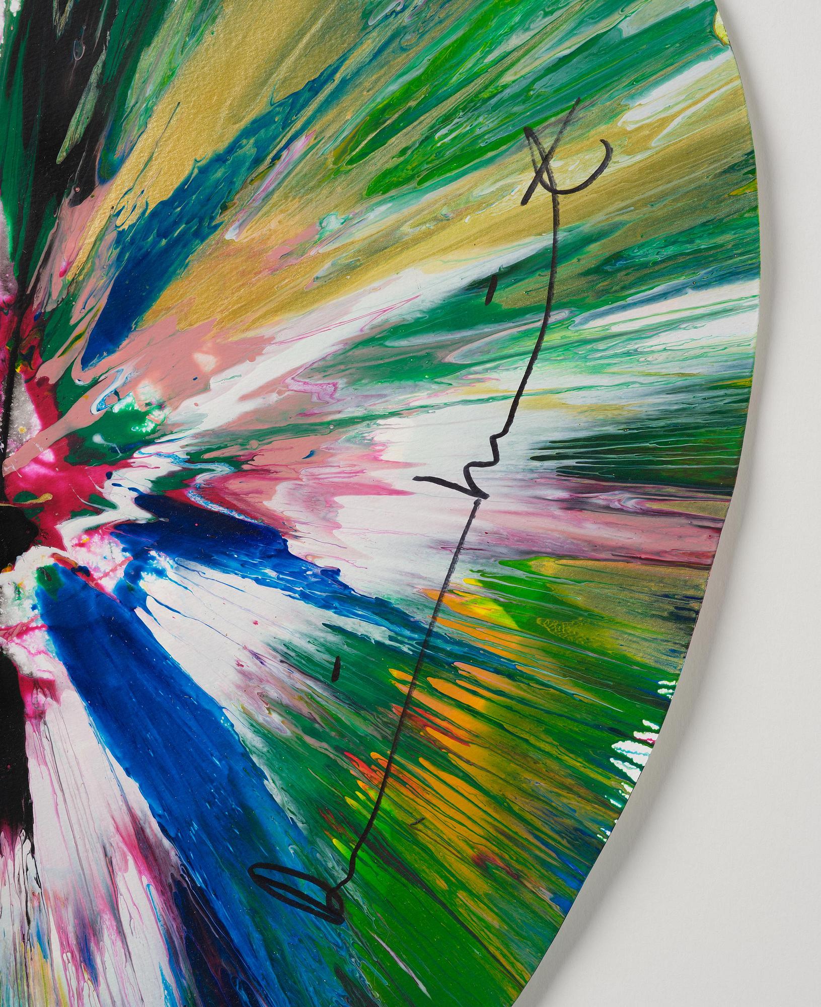 Damien Hirst, "Untitled (Heart Spin Painting)".