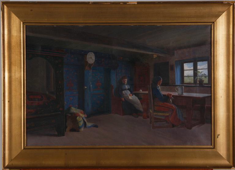 KULLE, JAKOB, olja på duk. Signerad och daterad 1886.