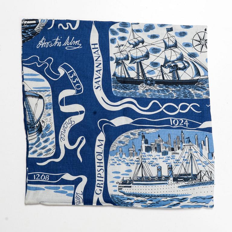 Josef Frank, four cushion covers, Svenskt Tenn.