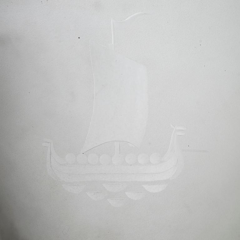 Vägglampor, 4 st, funkis, 1930/1940-tal.