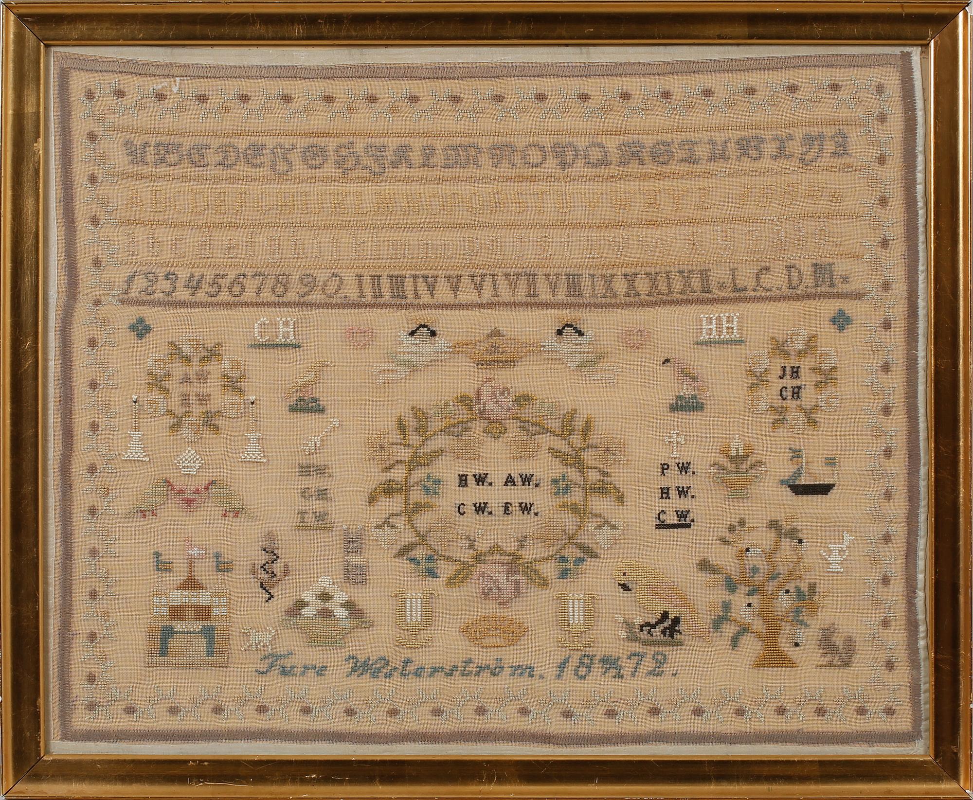 MÄRKDUK, daterad 1872.