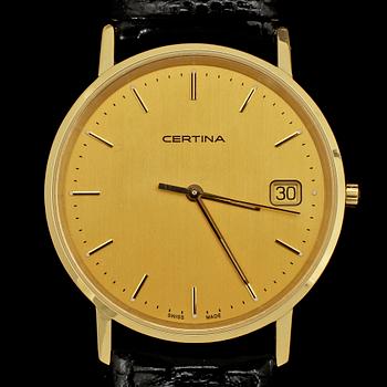 HERRARMBANDSUR, 18k guld, Certina, "Jubileumsur", 2000-tal.