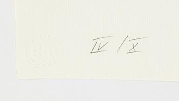 Raul Meel, portfolio with 6 silkscreen in colours, 1989, signed IV/X.