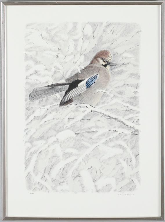 LENNART SAND, 3 st, färglitografier, signerade och numrerade.