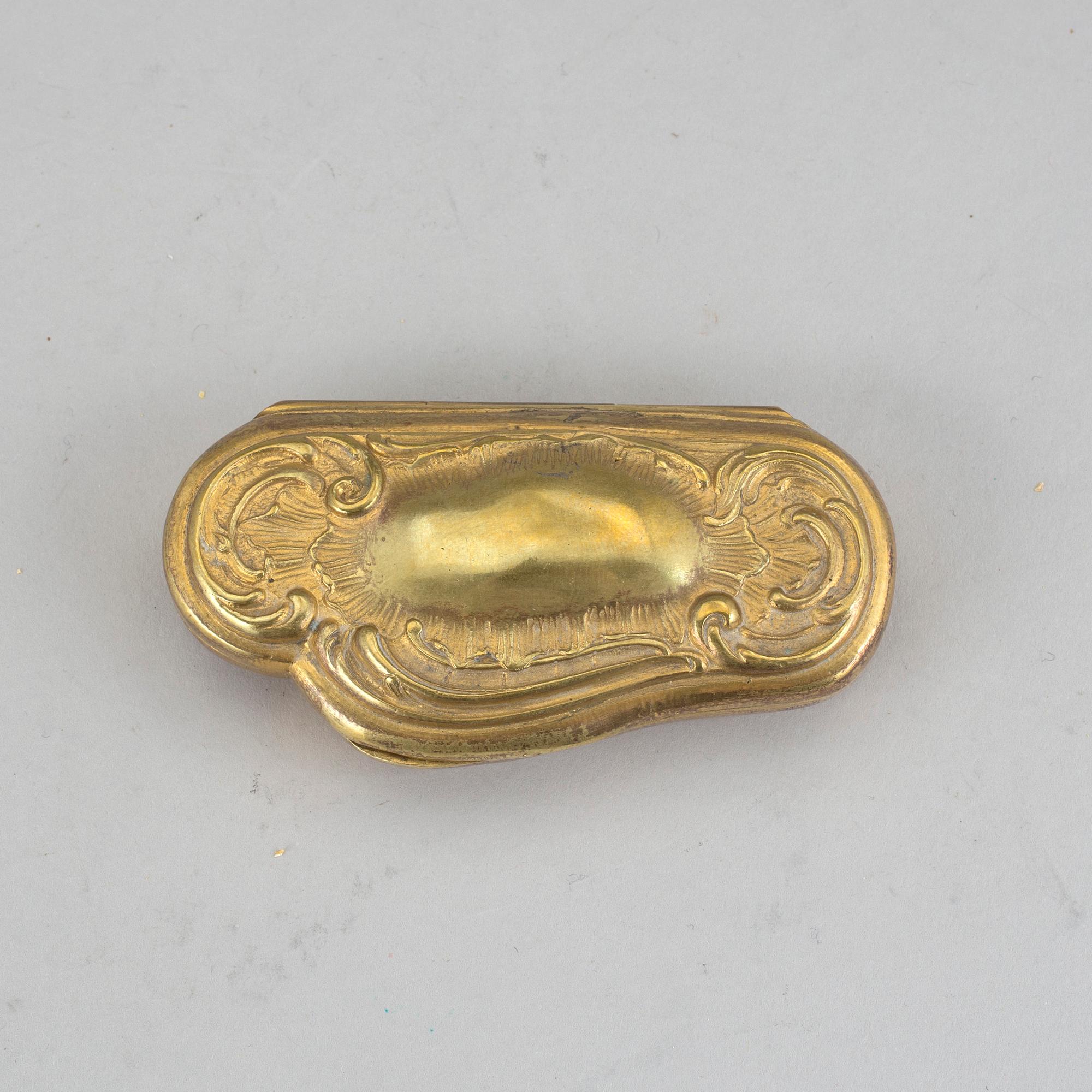 DOSA, mässing, rokoko, 1700-tal.