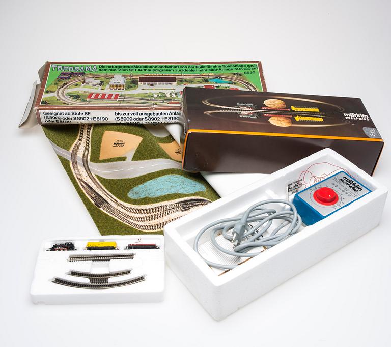JUNARATA,  "Mini Club" ja ALUSTA, Märklin 1900-luvun loppu.