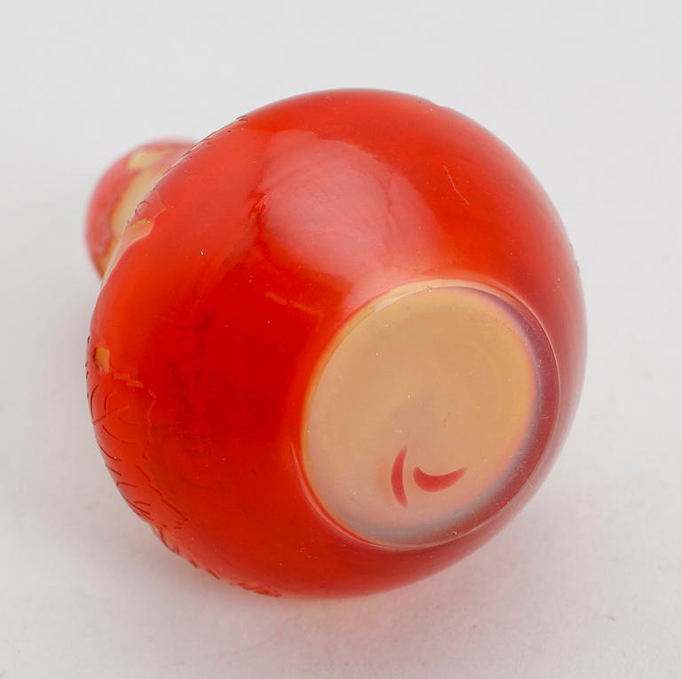 ÉMILE GALLÉ, glas, Nancy, signerad, jugend.