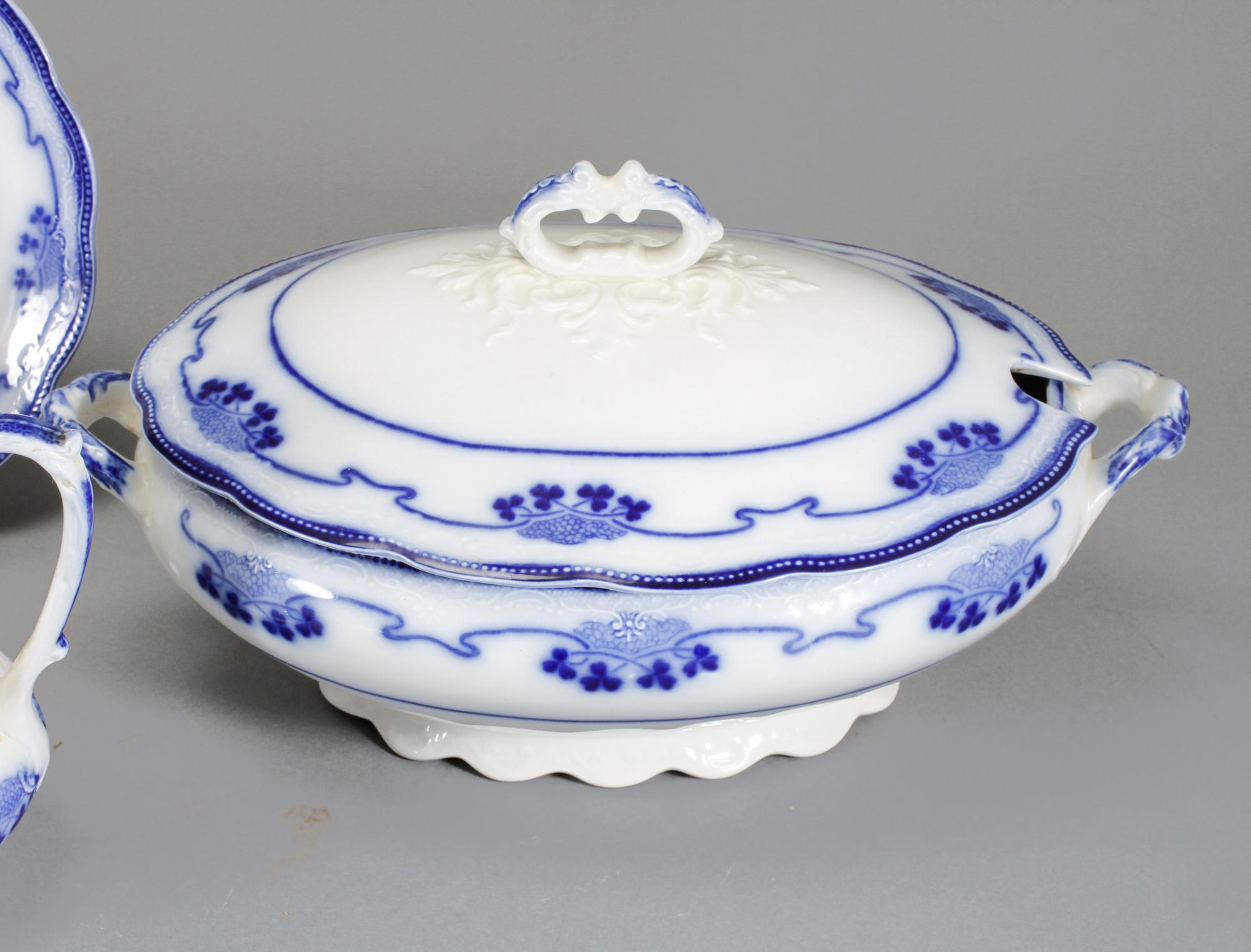 SERVISDELAR, 50 st, flintgods, "Lorne", Grindley, Staffordshire, England, 1900-talets början.