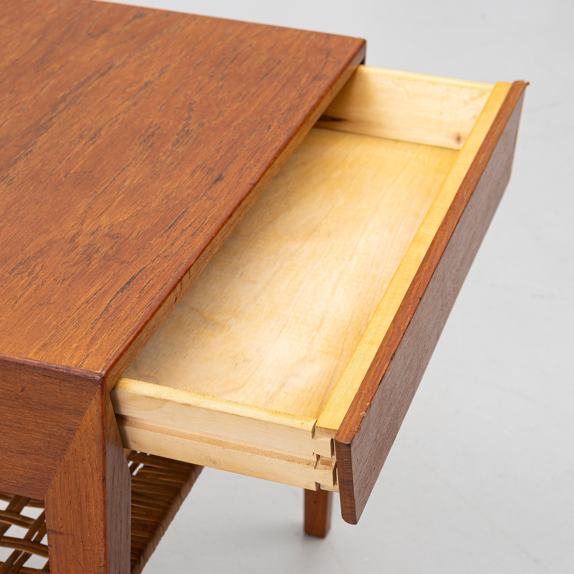 Severin Hansen, bedside table, Haslev, Denmark, 1950s/60s.
