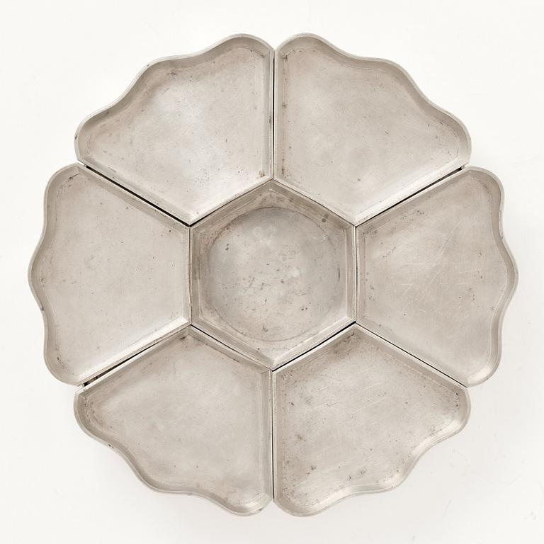 Firma Svenskt Tenn, a pewter cabaret, Stockholm 1930.
