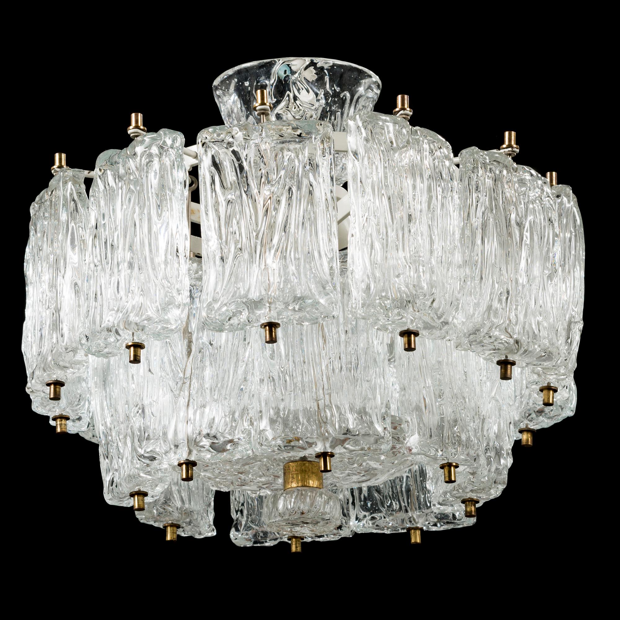 A 1960/1970's chandelier for Murano, Italy.