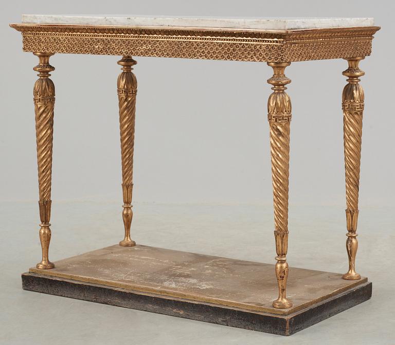 A late Gustavian circa 1800 console table.