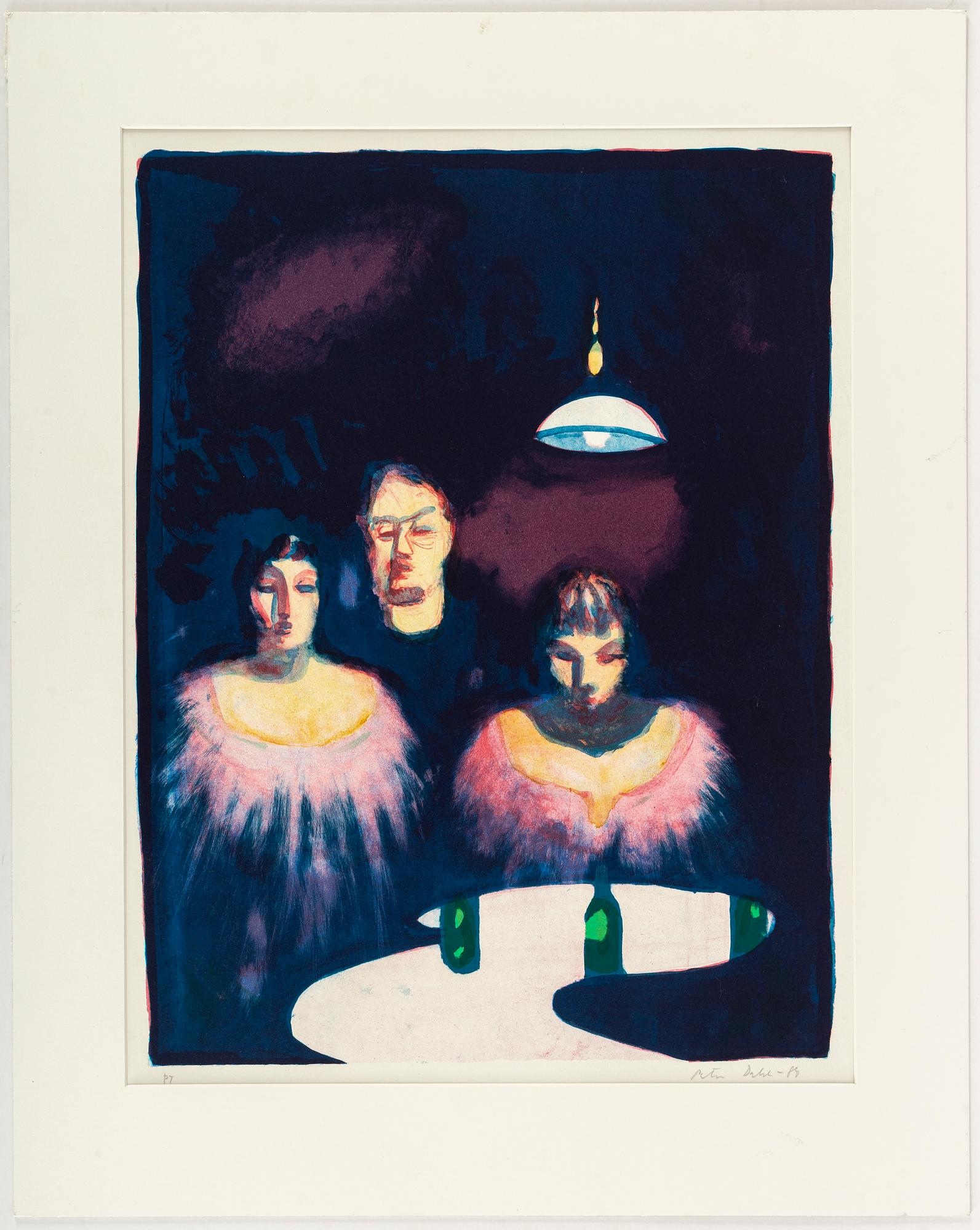 PETER DAHL, lithograph in colours, 1988, signed PT.