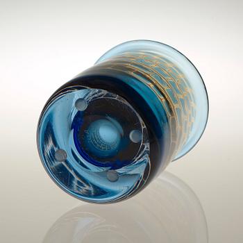 An Ingeborg Lundin ariel glass vase, Orrefors 1966.