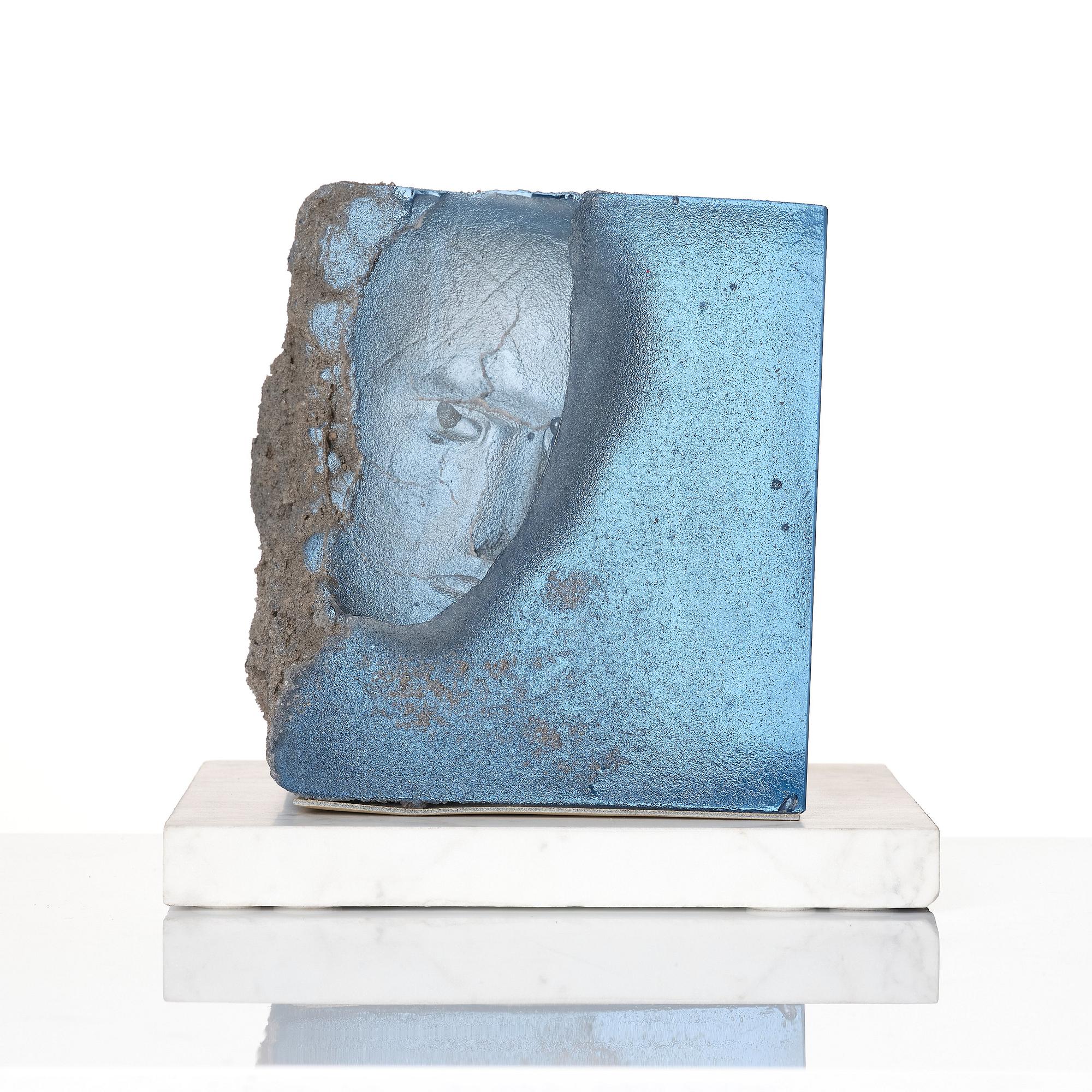 Bertil Vallien, skulptur, "Inside", Kosta Boda, unik.
