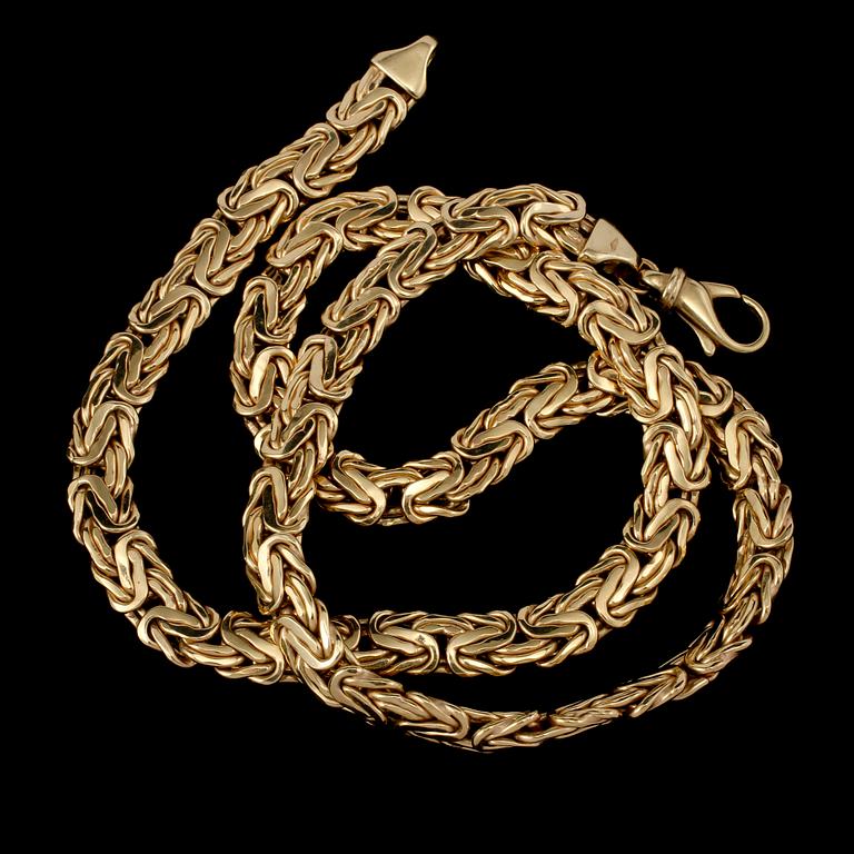 COLLIER, 18k guld, Italien, 1900-talets andra hälft. Vikt  36 g.