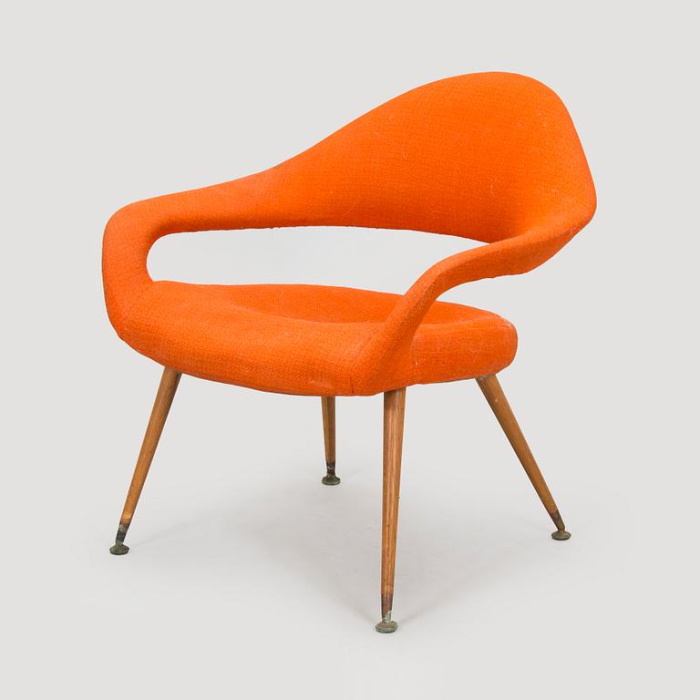 Gastone Rinaldi, nojatuoli, "DU 55 P", Italia. Malli muotoiltu vuonna 1954.