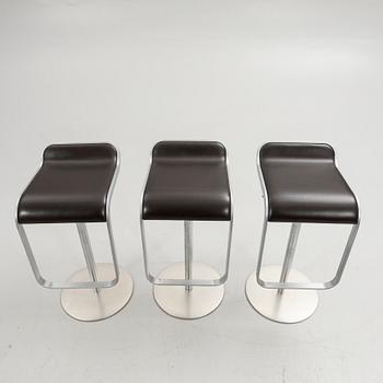 Shin & Tomoko Azumi, bar stools, 3 pcs, "Lem", LaPalma, Italy, 21st century.
