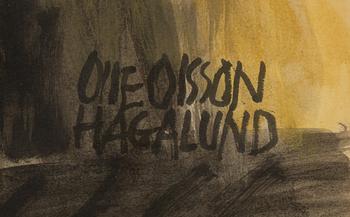 Olle Olsson-Hagalund, "Balettflicka i röda trikåer".