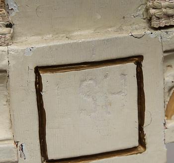 KARMSTOLAR, 1 par, gustavianska, signerade LSH Lars Söderholm, 1700-talets andra hälft.