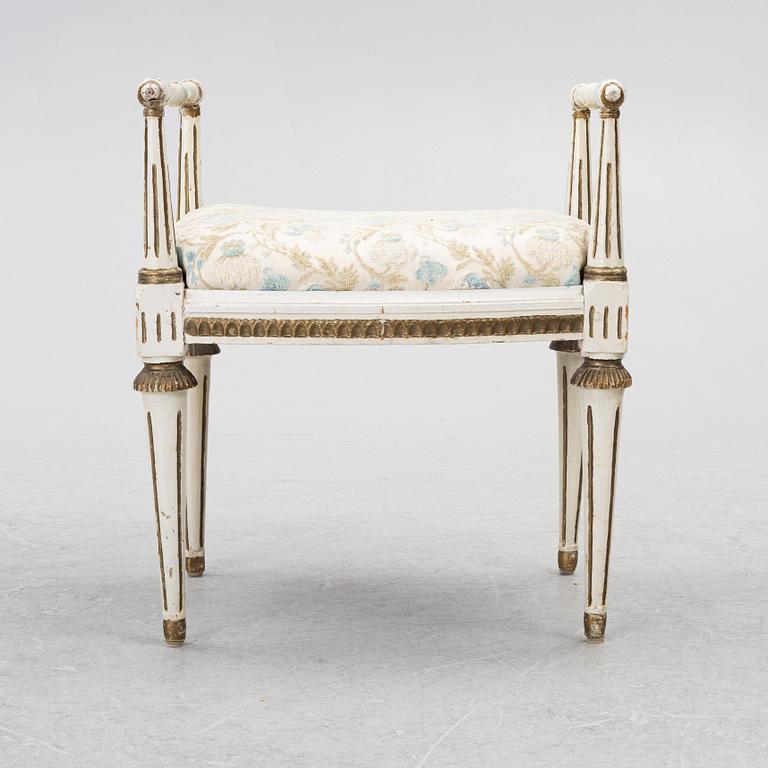 A late-Gustaivan stool, Swedn, around 1800.
