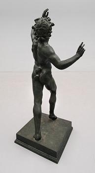 SKULPTUR, brons, kopia från Pompeji, 1900-tal.