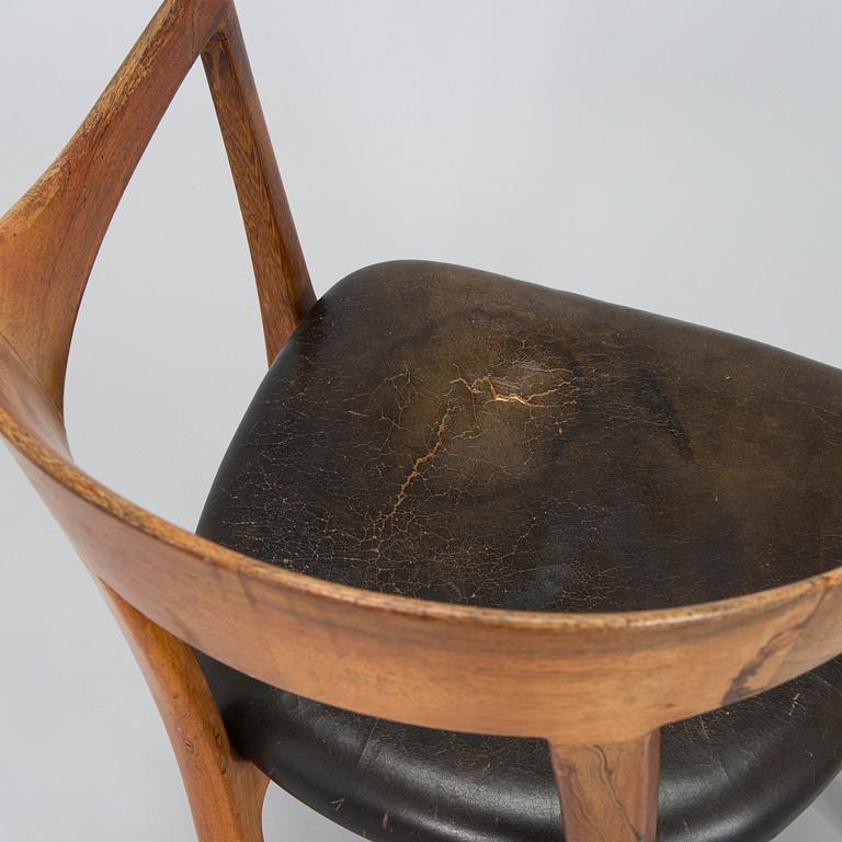 Ole Wanscher, A rosewood armchair, model J2883, cabinetmaker AJ Iversen, Denmark 1960s.