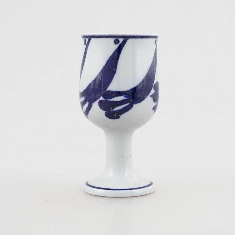 Lisa Larson, bägare/vas, stengods, Gustavsbergs Studio.