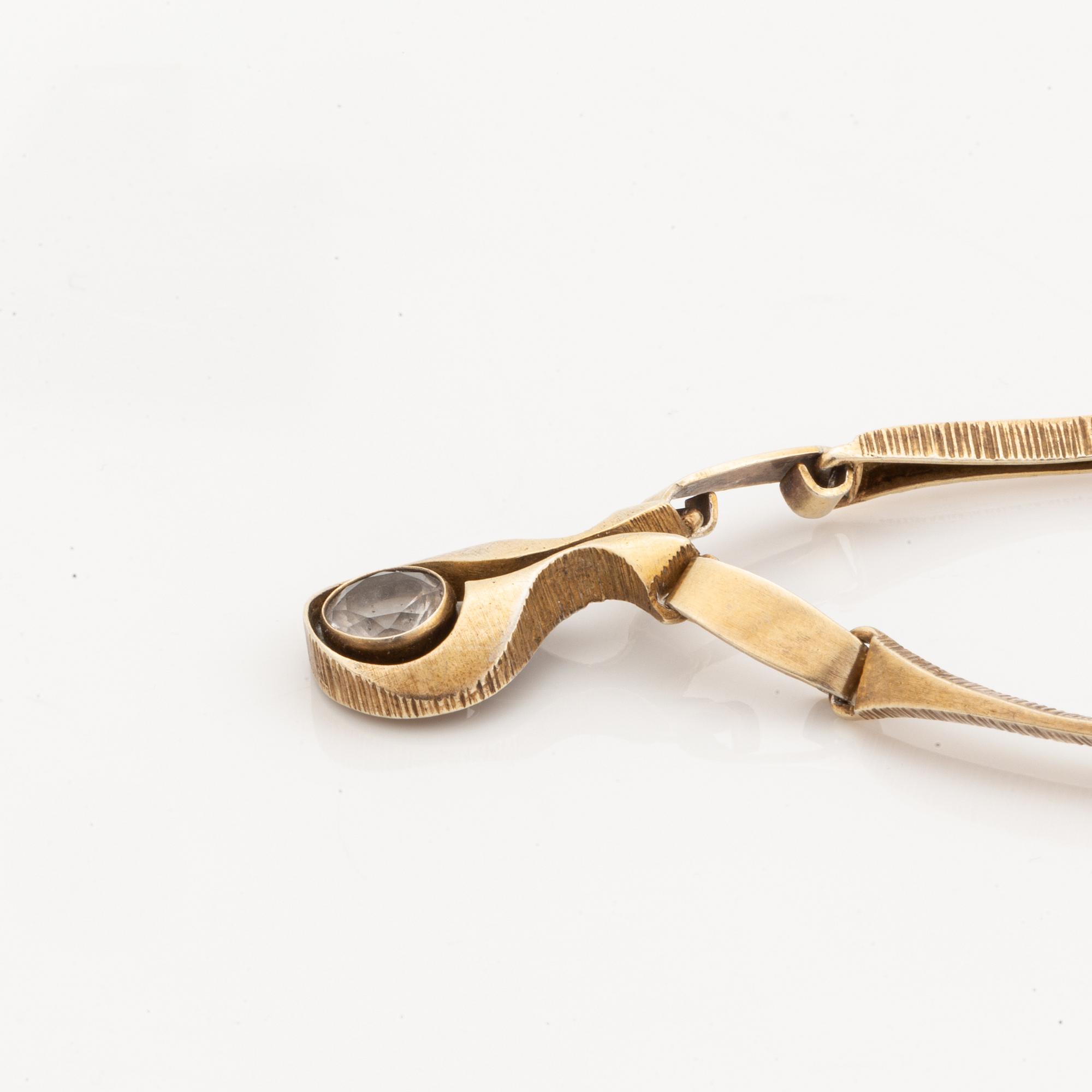 Ett set med collier och örhängen, sterling silver, Kultasepät Sten & Laine. Finland.