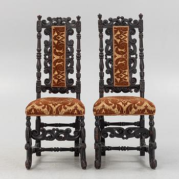 Chairs, a pair, Baroque, 18th century.