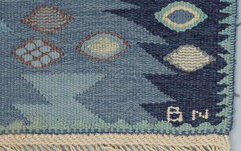 MATTA. "Tånga, blå". Gobelängteknik. 250,5 x 175,5 cm. Signerad AB MMF BN.