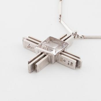 ATELJÉ STIGBERT, Stockholm, 1943, a faceted rock crystal pendant.