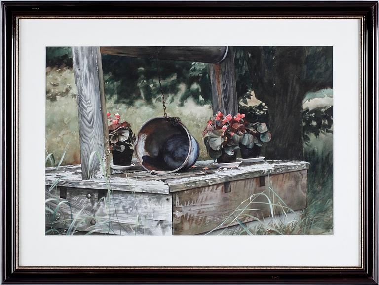 STEPHEN CLARK, akvarell, sign.