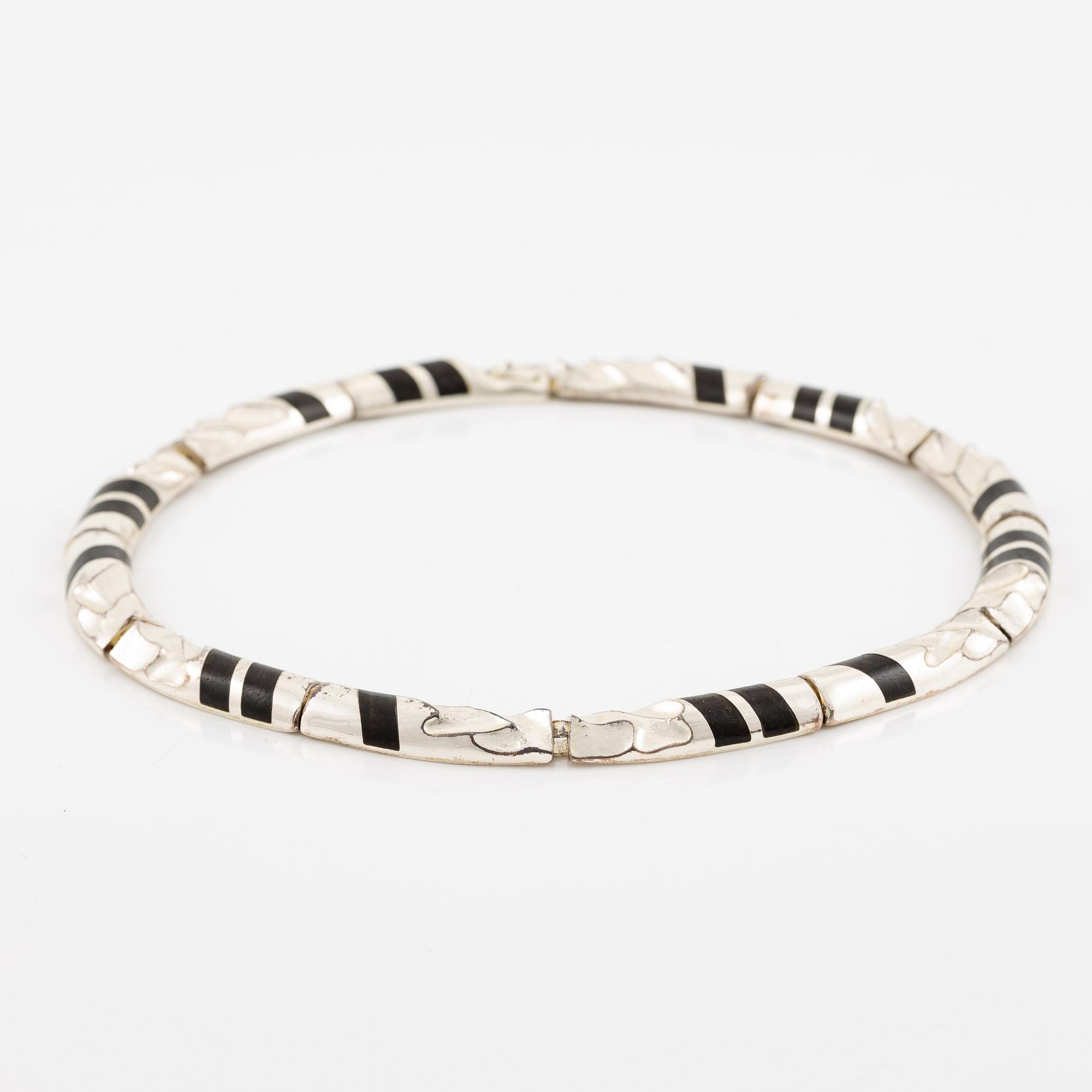 Lapponia, necklace silver and wood.