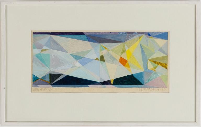 Ingegerd Torhamn, gouache, signed and dated -30.