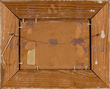 JOHAN KNUTSON, oil on board, signed.