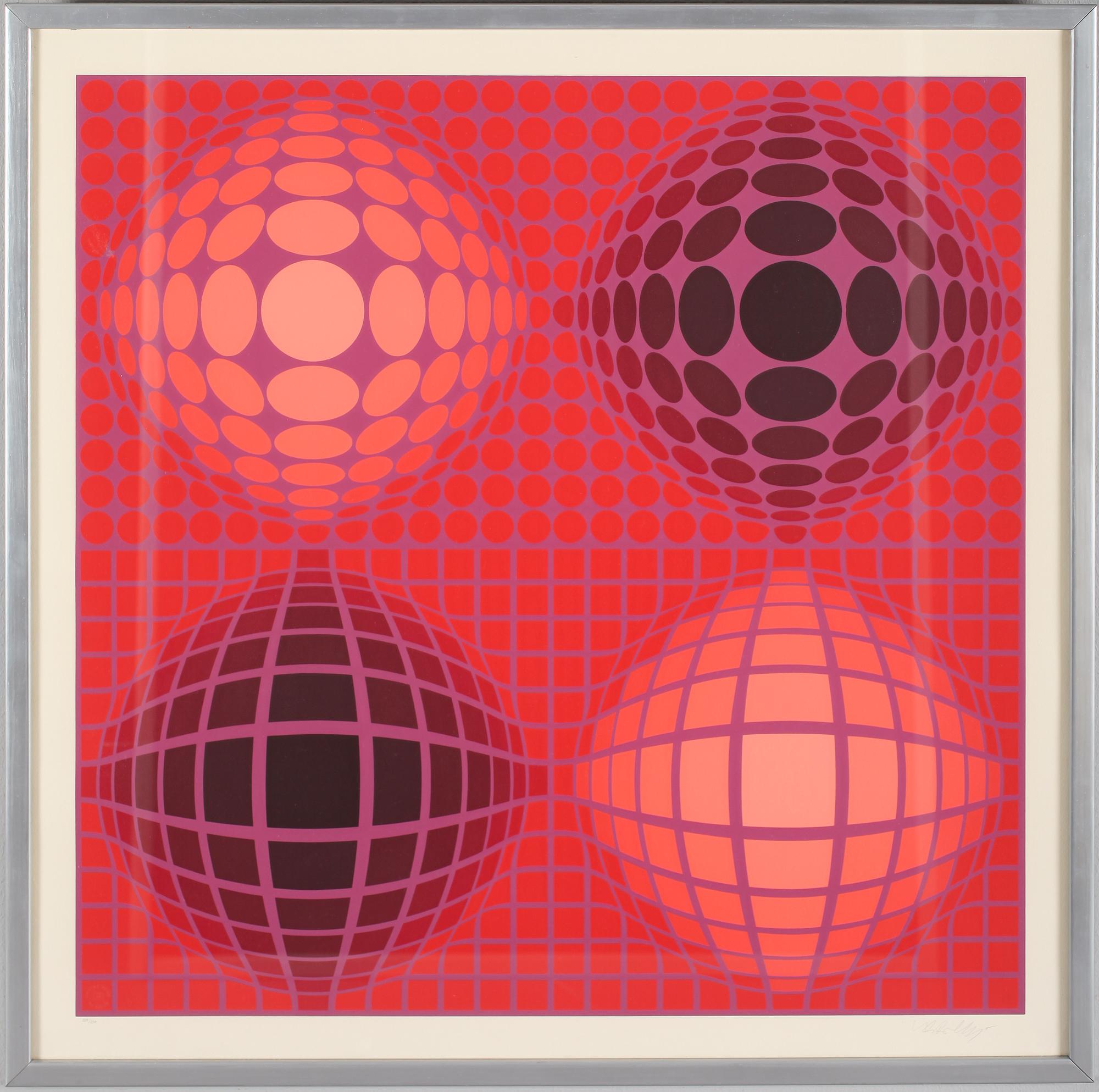 VICTOR VASARELY, serigrafi, signerad och numrerad 229/250.
