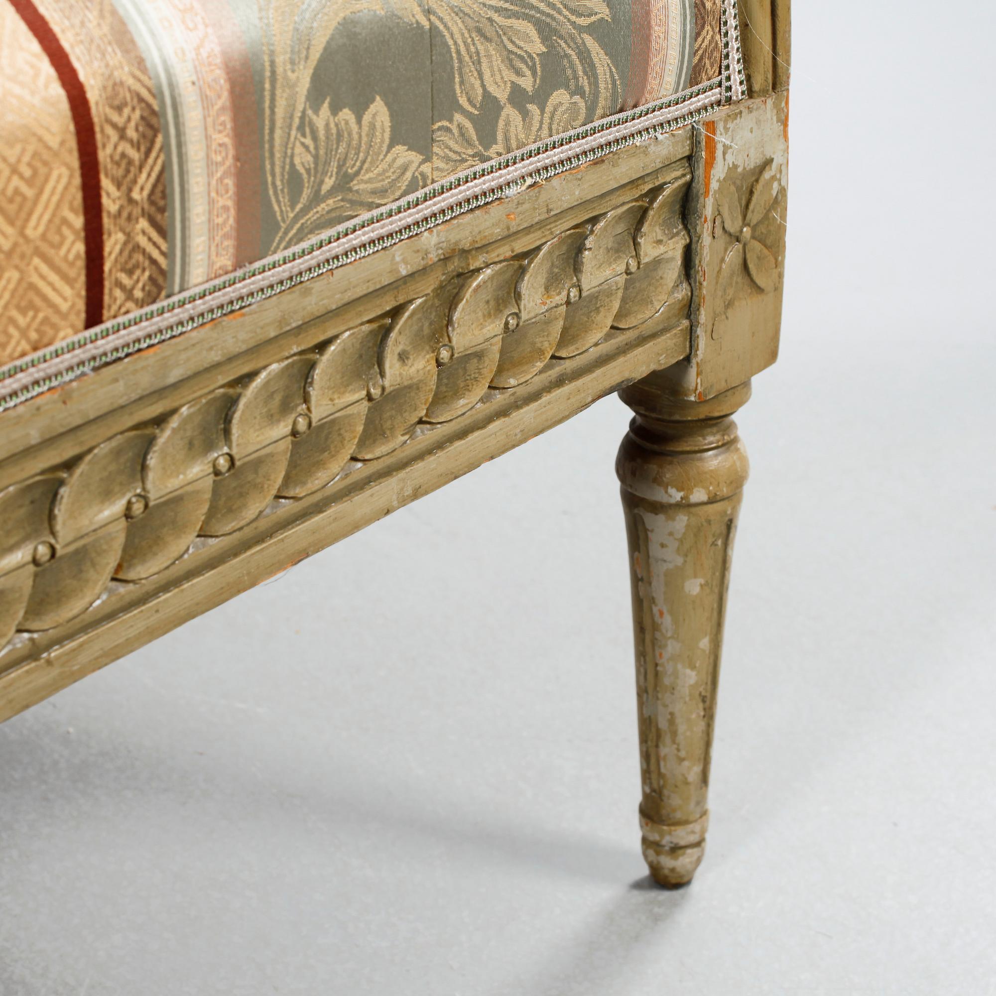 A gustavian sofa, 18th century.