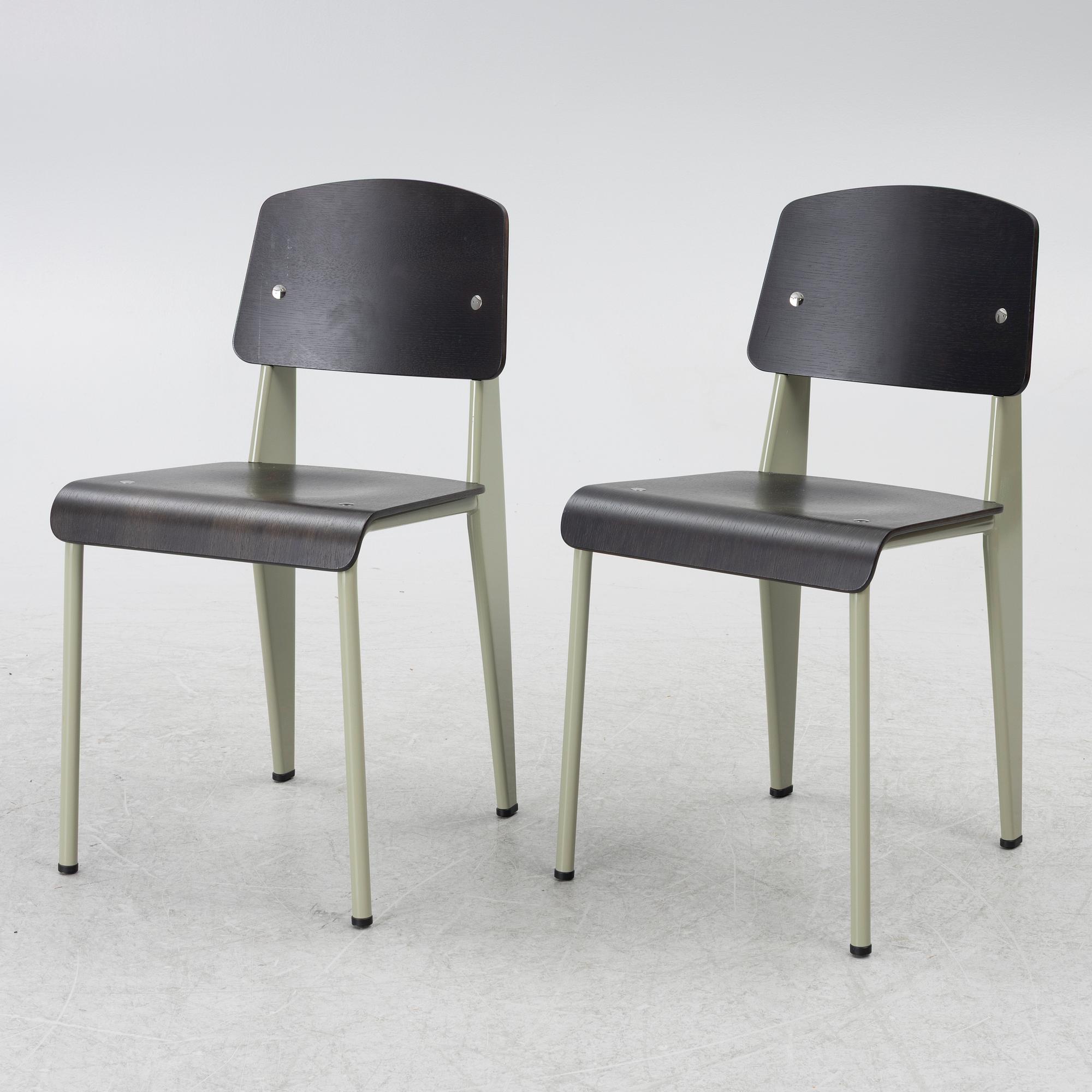 Jean Prouvé, Stolar, 7 st, "Standard", Vitra, 2023.